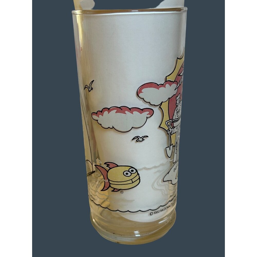 Vintage 1980 McDonalds Adventure Series Character Drinking Glass Pirate Theme - Picture 9 of 12